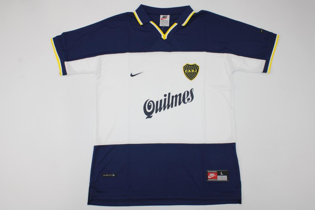 AAA Quality Boca Juniors 98/99 Away White/Dark Blue Jersey
